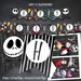 Nightmare Before Christmas Banner, Happy Birthday Banner, Party Banner, Printables, Movie, Birthday Favors, Jack Banner, Printables, Digital