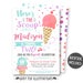 Ice Cream Invitation, Ice Cream Birthday Invitation, Ice Cream Party, Ice Cream Invites, Ice Cream Social, Printables, Digital, Personalized