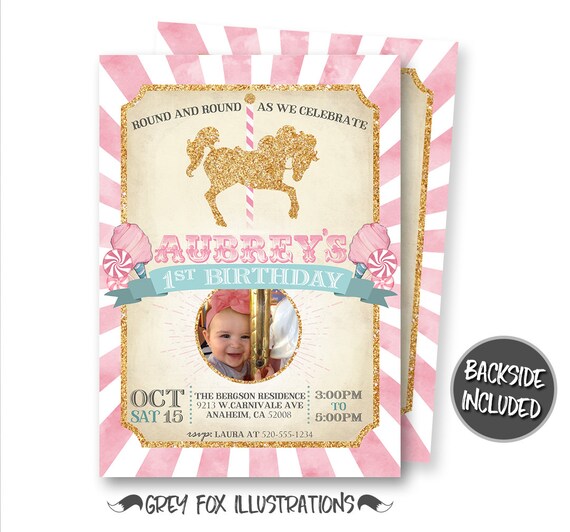 carousel birthday invitation carousel invitation carousel etsy carousel invitations