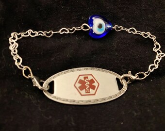 Evil Eye Heart Bracelet