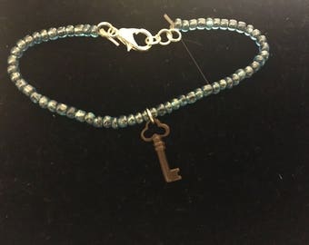 Blue Key Bracelet