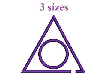 Digitized filled Machine Embroidery Design 3 sizes Digital Download