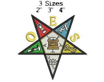 OES 3 Sizes Digitized filled Machine Embroidery Design Digital Download