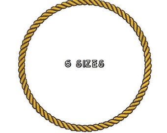 Digitized filled Machine Embroidery Design 6sizes Digital Download