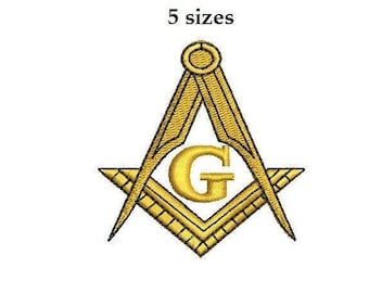 Masonic Digitized filled Machine Embroidery Design Digital Download