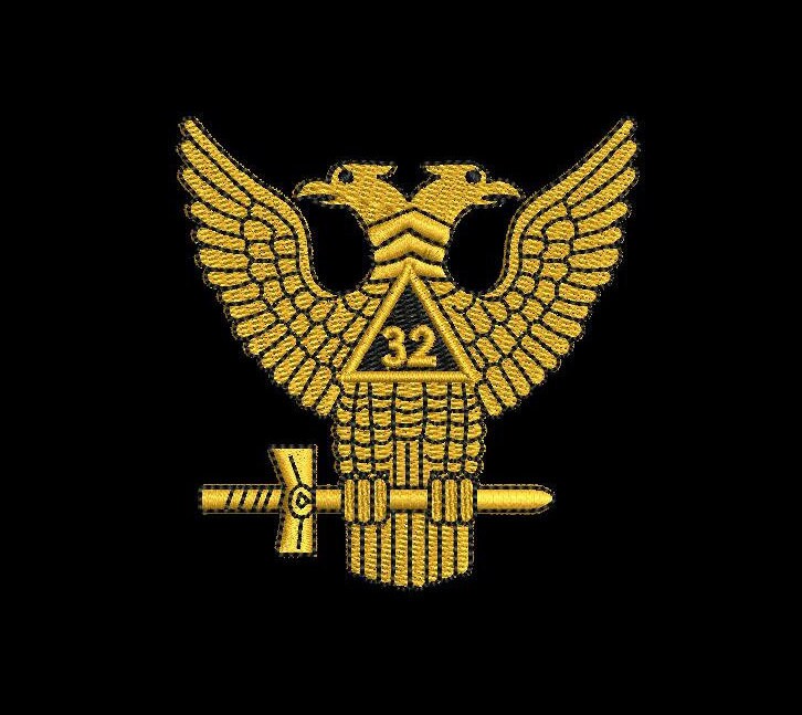 Scottish Rite 4sizes Digitized Filled Machine Embroidery Design Digital ...