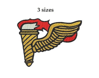 Army Pathfinder 3sizes Digitized filled Machine Embroidery Design Pattern Digital Download