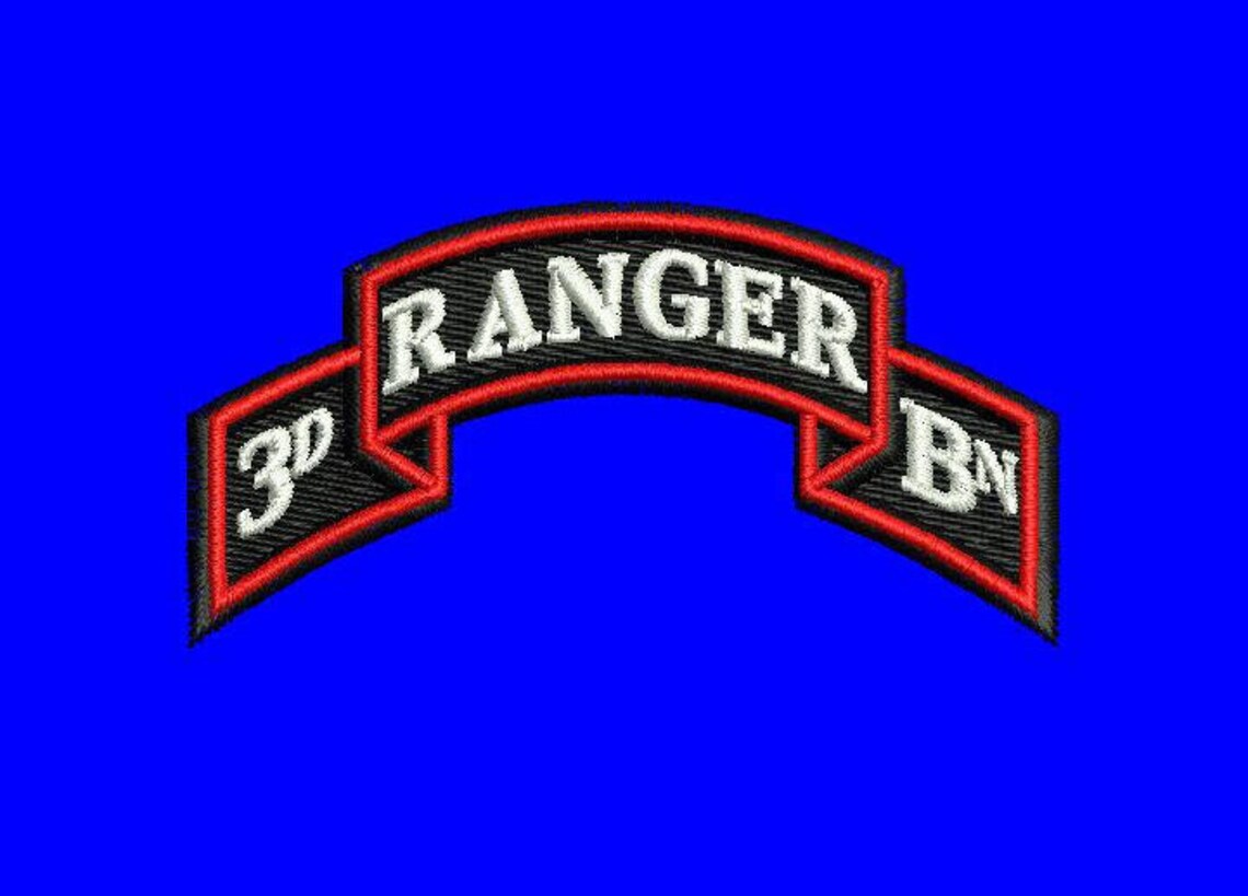 3rd Ranger BN Digitized Filled Machine Embroidery Design Digital ...