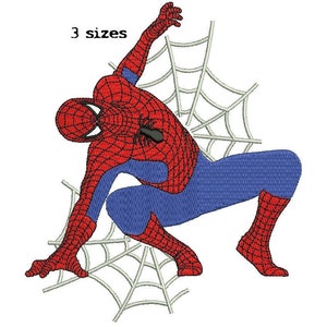 Spiderman 3Sizes Digitized filled Machine Embroidery Design Digital Download