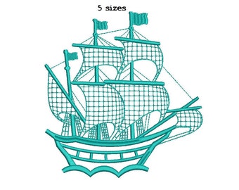 Ship 5sizes Digitized Machine Embroidery Design Digital Download