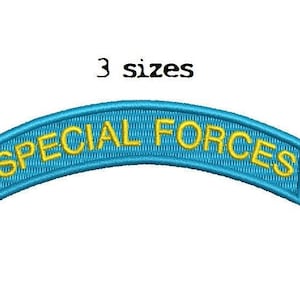 Special Forces Tab 3sizes Digitized filled Machine Embroidery Design Digital Download