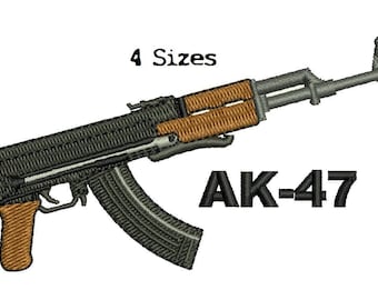 AK-47 Digitalizado máquina de bordado máquina diseño descarga digital