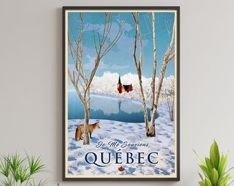 Quebec Travel Poster