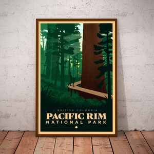 Pacific Rim National Park Travel Poster - Etsy