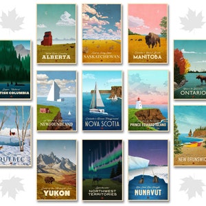 Canadian Travel Poster Series