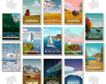 Canadian Travel Poster Series