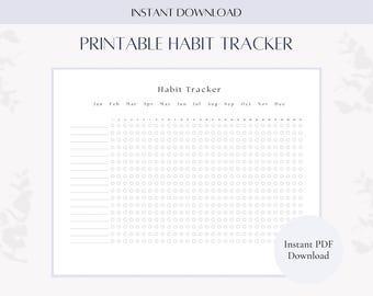 Printable Monthly Habit Tracker (PDF Download)