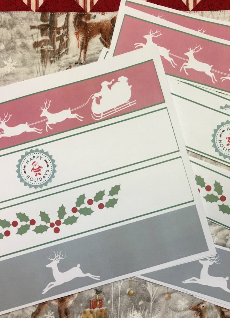 Printable Christmas Paper Chain/Garland: Instant Download image 2