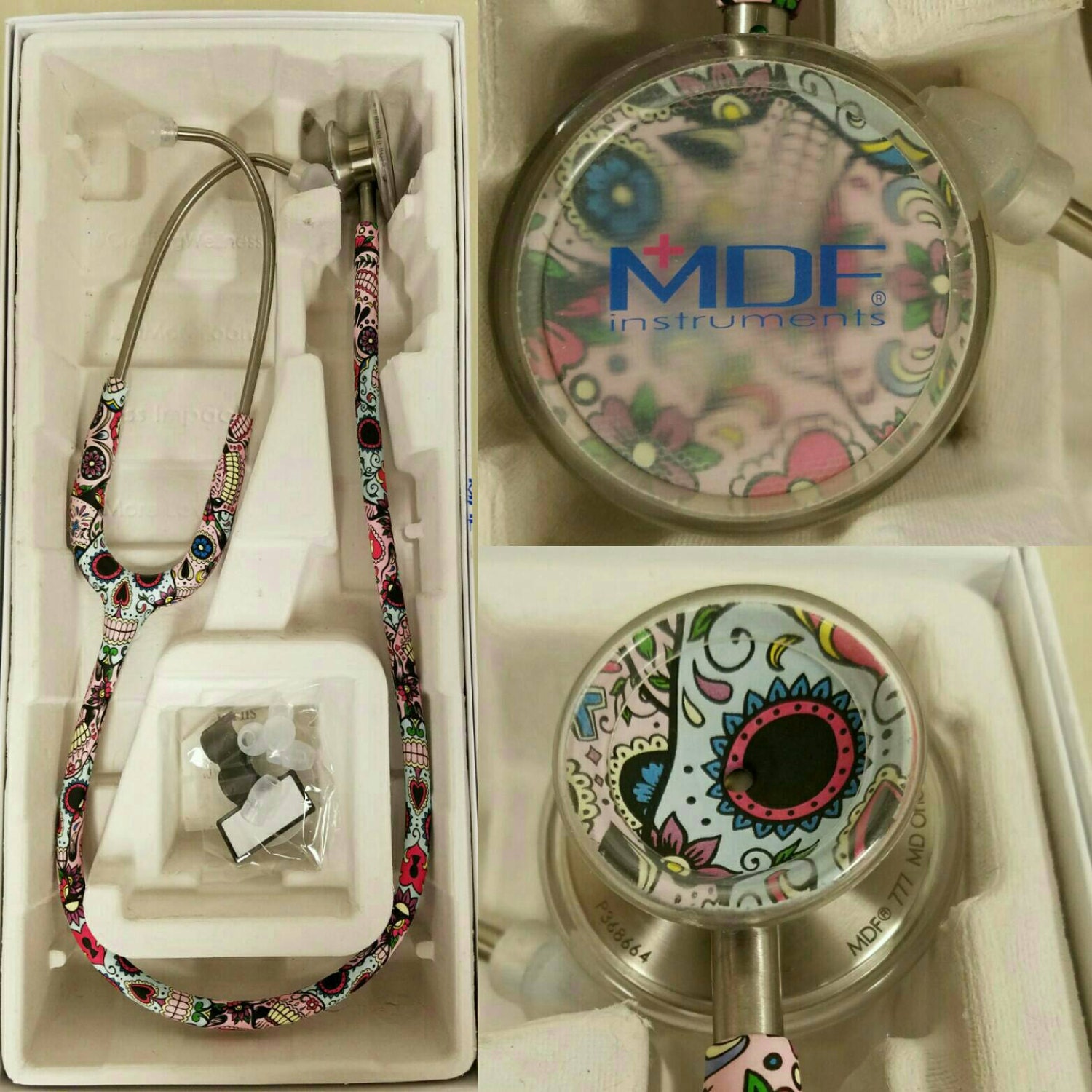 Sugar Skull MDF MD One Stethoscope Etsy