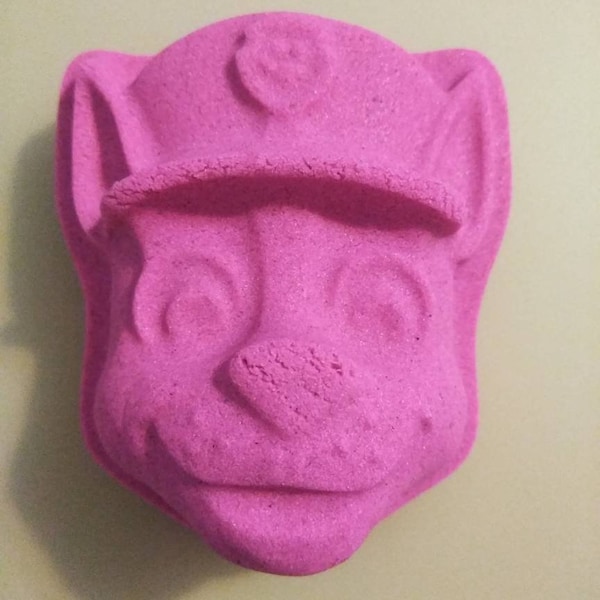 Paw Puppy Police K-9 Hero Plastic Bath Bomb Mold | Soap Mold | Plaster Mold | Chocolate | Resin Mold | Gelatin Mold | Craft Mold