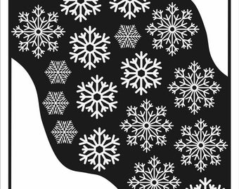 Static Cling Christmas Decoration Corner Snow & Snowflake Winter Window Stickers