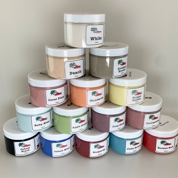 Underglaze Smooth Full Bodied Colours Firing Range Cone 06-10 - Range of Colours Available