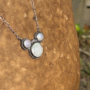 Coin Pearl Minnie Mouse handmade sterling silver necklace bild 5