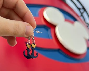 Cruise Anchor Earrings, Nautical Vacation Jewelry