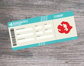 printable pdf ticket for surprise walt disney world trip etsy