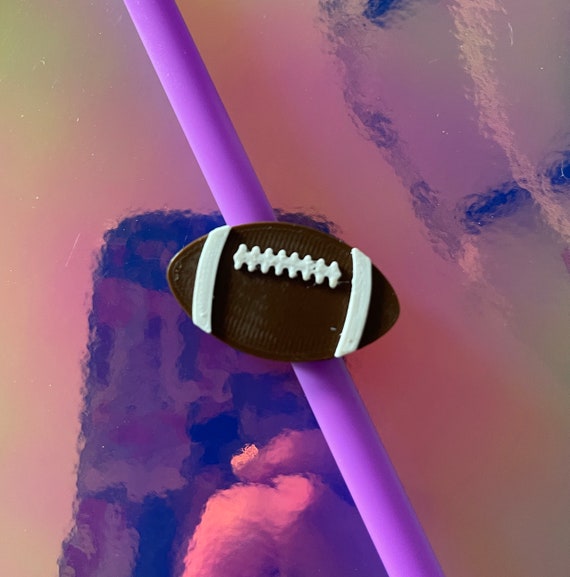 Football Straw Topper | Straw Buddy | Straw Charm | Straw Decoration