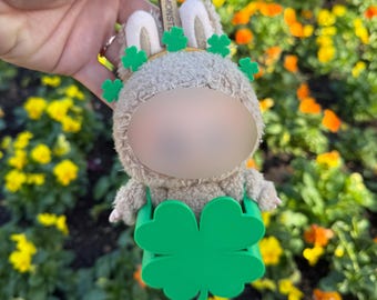 Four Leaf Clover | Saint Patrick's Day Accessories and Outfit for Keychain Doll