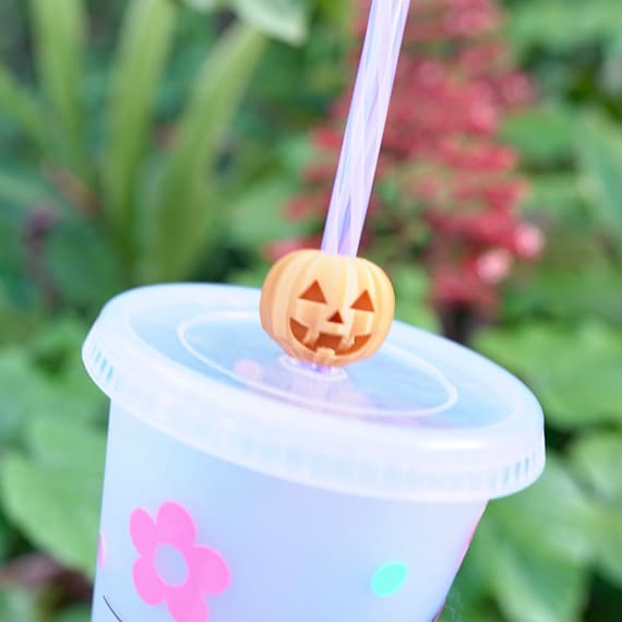 Pumpkin Mouse Straw Topper Straw Buddy Straw Charm Straw Decoration 