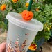 Pumpkin Straw Topper | Straw Buddy | Straw Charm | Straw Decoration 