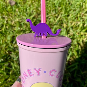 Dinosaur Brontosaurus Straw Topper | Straw Kick | Straw Buddy