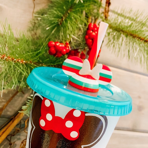 Magical Mouse Ears Christmas Straw Topper | Straw Buddy | Straw Charm |  Straw Decoration