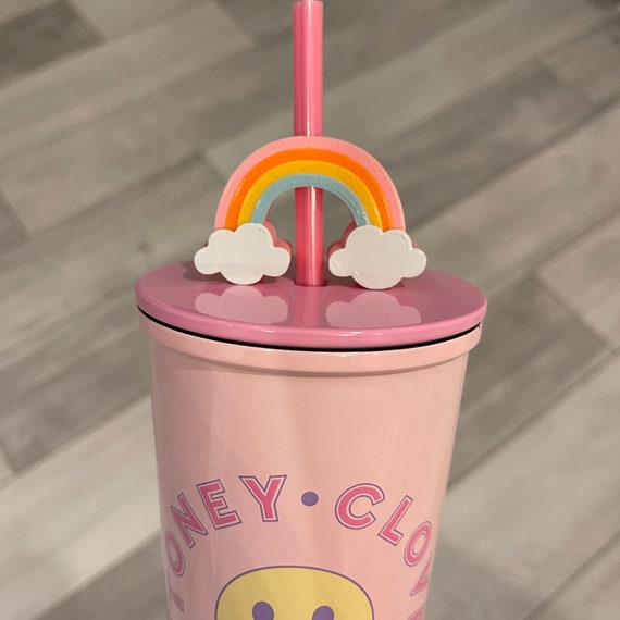 Pastel Cloud Rainbow Straw Topper| Straw Buddy | Straw Charm | Straw  Decoration