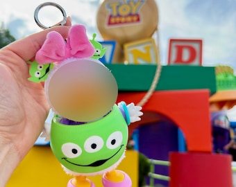 Green Alien Inspired Mini Outfit for Plush Collectibles, Three Eyed Alien Doll Costume, Blind Box Figure Clothes