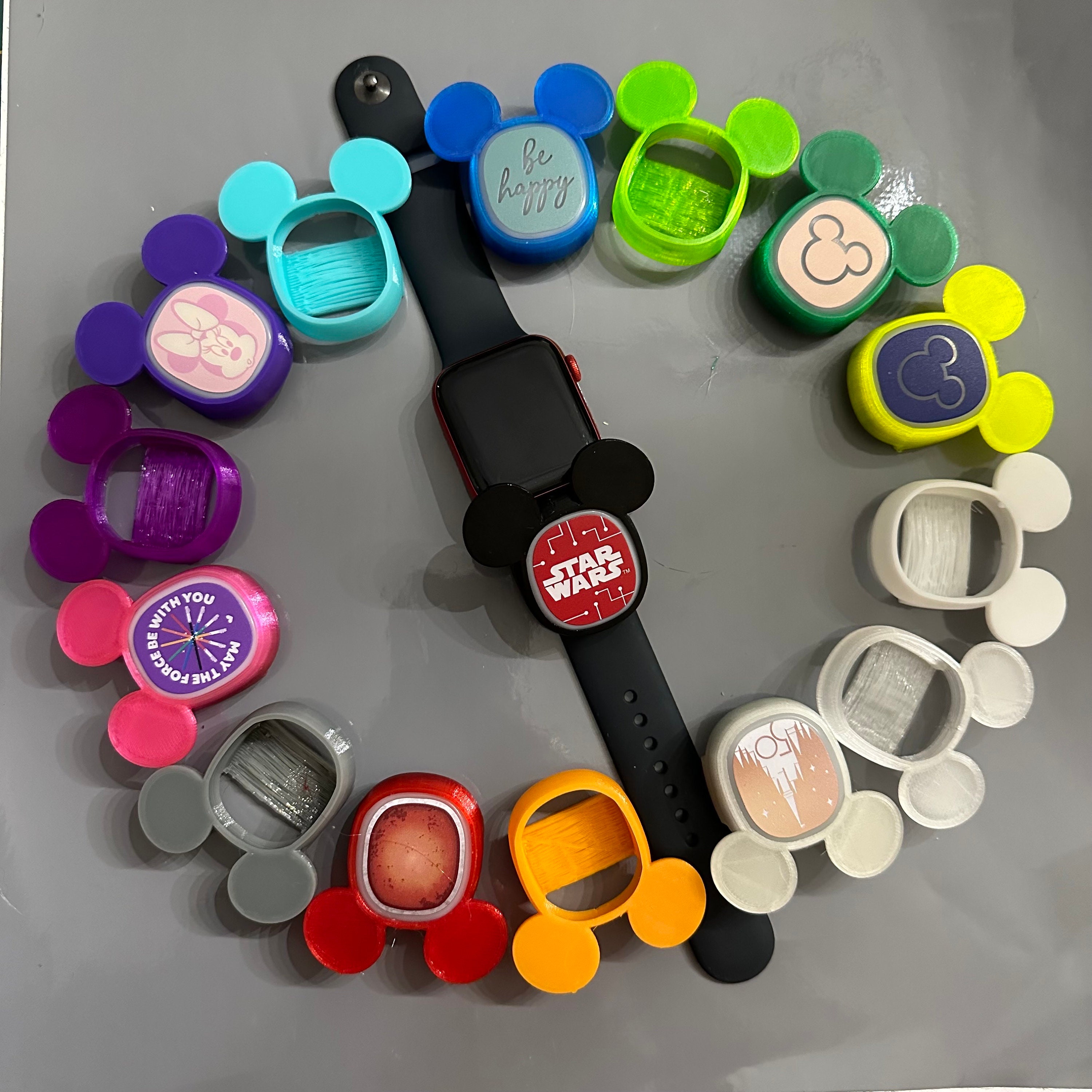 Best Day Ever Sliding PVC Charm for Use With Magic Bands and Smart Watches  Magicband Flexible Fastener Accessory 