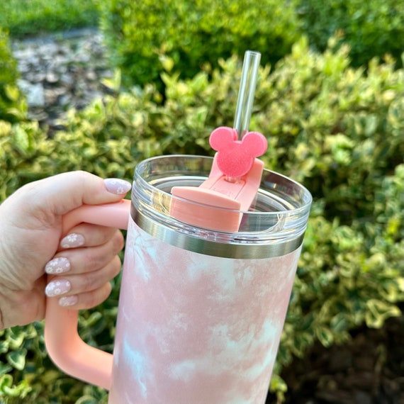 Straw Toppers 3D for Tumblers with Lids & Straws Handmade Disney