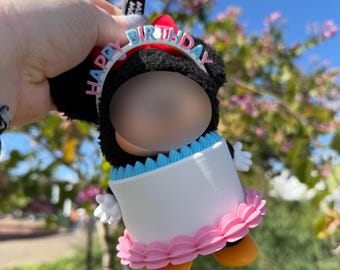 Birthday Cake Accessories and Outfit for Keychain Doll