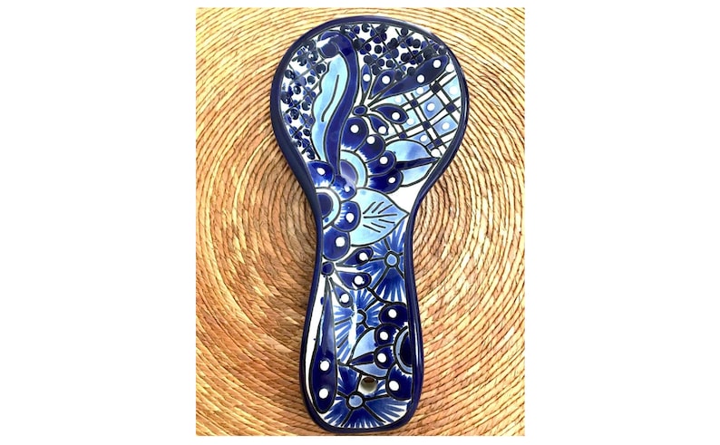 Mexican Talavera talavera earthenware talavera pottery Talavera Kitchen Spoon Rest