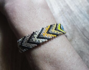 Bracelet bangle fin multicolore