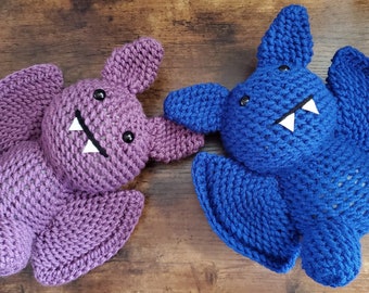 Made to Order! Bertie the Bat, Bat Plush, Bat, Plushie, Stuffie, Stuffed Bat, Halloween, Cute, Cuddly, Creepy, I Frikken Love Bats