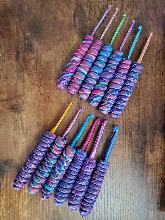 DIY Ergonomic Crochet Hooks Made With Polymer Clay - It's So Corinney