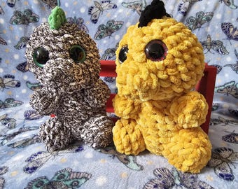 Auf Bestellung! Dippy der Dinosaurier, Dino Plüsch, Dinosaurier, Plushie, Stuffie, gefüllter Dino, niedlich, kuschelig, Dinosaurier Stuffie, gehäkeltes gefülltes Haustier