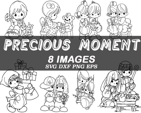 Download precious moment svg clipart decal stencil vinyl clip | Etsy