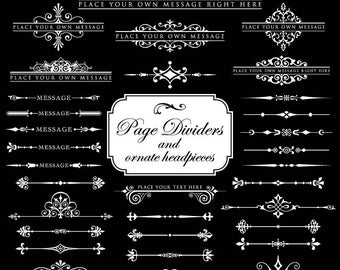 wedding embellishment, flourish swirl, svg, eps, dxf, png, ornate border, frame, corner, text divider, decor, cut files, svg decor ,cricut