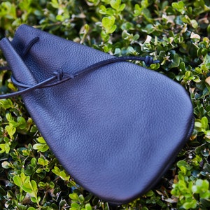 Large Elvish leather dice bag.  Made to order.