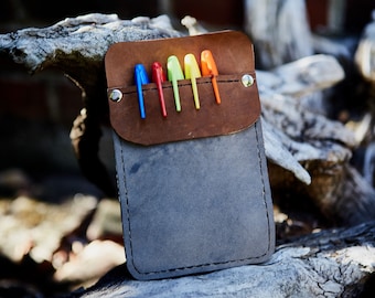 Leather pocket protector