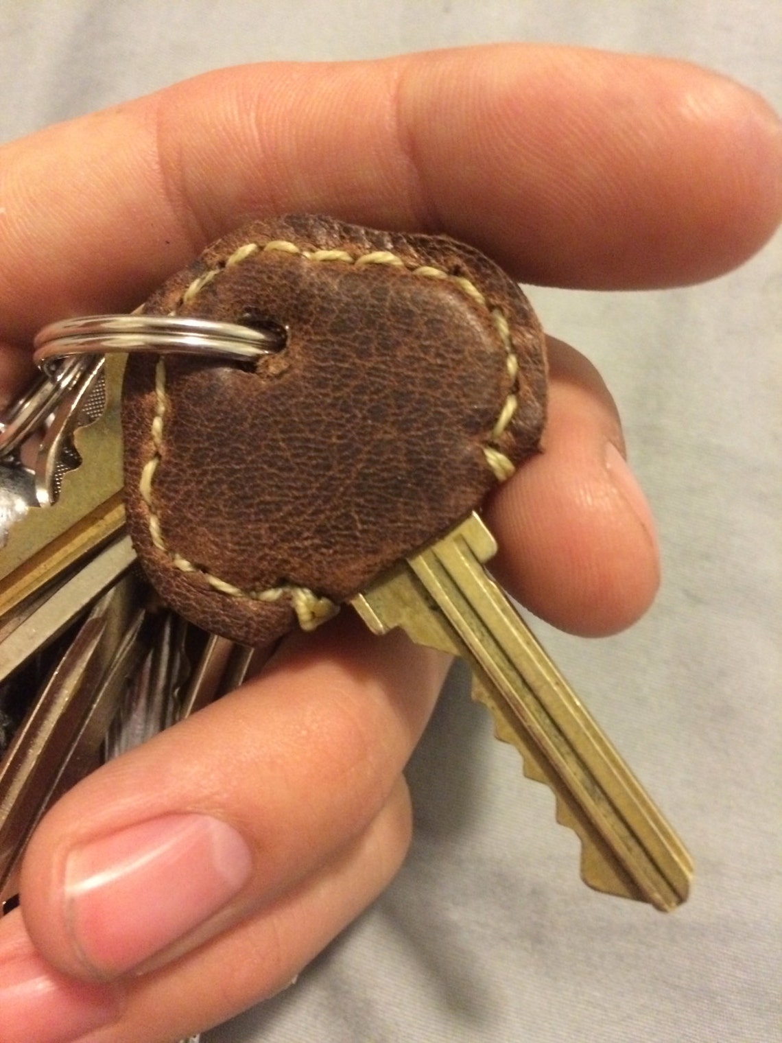 Leather Key Cover. Custom and Made to Order. Etsy